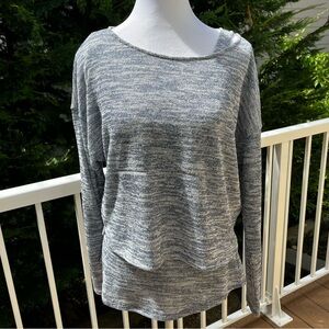 NWT INC Women’s Blue Lurex Shimmer Spacedye Sweater And Tank Set Size S Chic